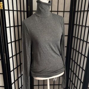 GAP Gray Turtleneck Long Sleeve Top